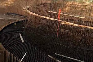 广西砼烟囱新建施工现场